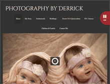 Tablet Screenshot of photographybyderrick.com
